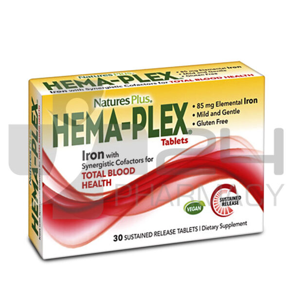 HEMA-PLEX ΑΙΜΑΤΙΚΗ ΦΟΡΜΟΥΛΑ ΜΕ ΣΙΔΗΡΟ & ΑΛΛΑ ΜΕΤΑΛΑ 30 ΤΑΜΠΛΕΤΕΣ