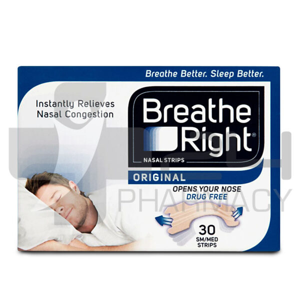 BREATHE RIGHT ORIGINAL ΡΙΝΙΚΕΣ ΤΑΙΝΙΕΣ 30 ΜΕΓΑΛΕΣ ΤΑΙΝΙΕΣ