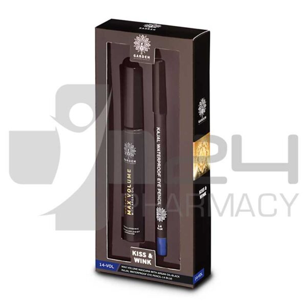 GARDEN OF PANTHENOLS KISS & WINK MASCARA & BLUE EYE PENCIL 14-VOL