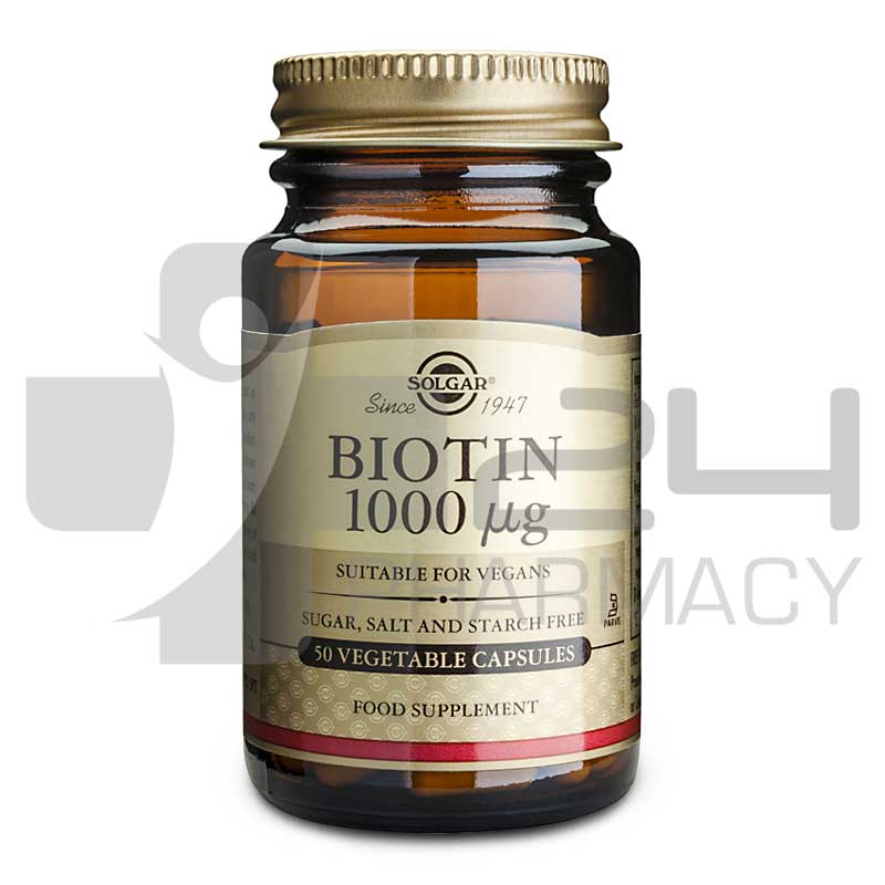 SOLGAR BIOTIN 1000MG 50 ΤΑΜΠΛΕΤΕΣ SOLGAR BIOTIN 1000MG 50 ΤΑΜΠΛΕΤΕΣ