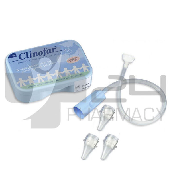CLINOFAR ΡΙΝΙΚΟΣ ΑΠΟΦΡΑΚΤΗΡΑΣ ΜΕ 3 ΑΝΤΑΛΛΑΚΤΙΚΑ