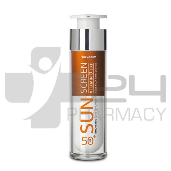 FREZYDERM ΑΝΤΙΗΛΙΑΚΟ ΠΡΟΣΩΠΟΥ FLUID VITAMIN D SPF50+ 50ML