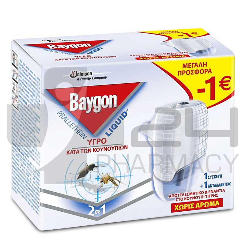BAYGON 1 ΣΥΣΚΕΥΗ & 1 ΑΝΤΑΛΛΑΚΤΙΚΟ 27ML BAYGON 1 ΣΥΣΚΕΥΗ & 1 ΑΝΤΑΛΛΑΚΤΙΚΟ 27ML