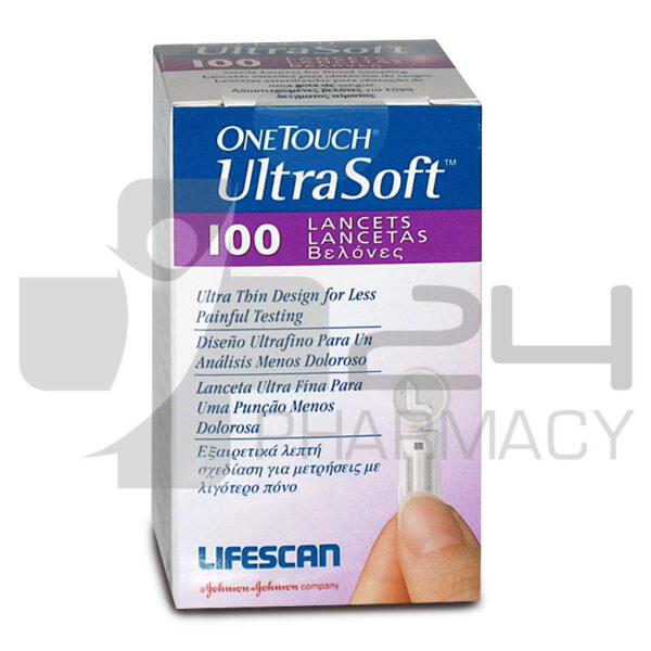 ONE TOUCH ULTRA SOFT ΒΕΛΟΝΕΣ ΜΕΤΡΗΣΗΣ ΣΑΚΧΑΡΟΥ 100 ΤΜΧ