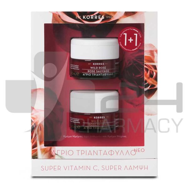 KORRES ΕΝΥΔΑΤΙΚΗ ΚΡΕΜΑ ΓΙΑ ΞΗΡΕΣ ΕΠΙΔΕΡΜΙΔΕΣ 40ML + ΚΡΕΜΑ ΝΥΧΤΑΣ 40ML