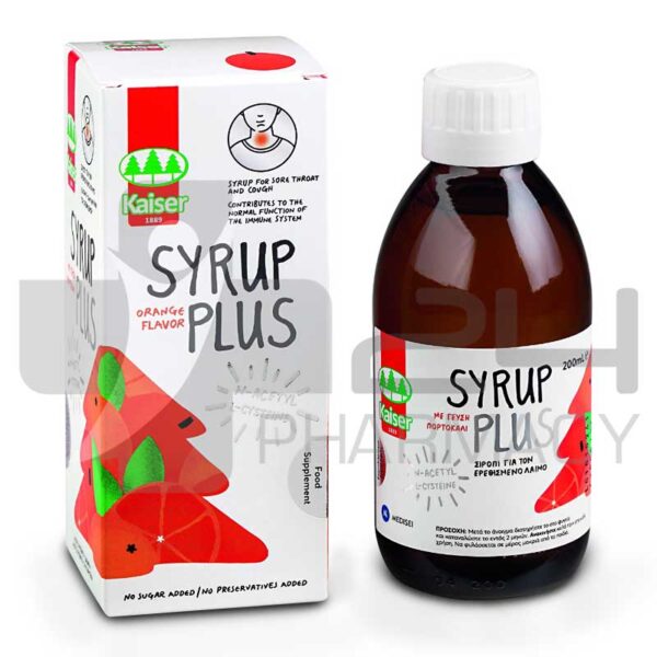 KAISER PLUS ΣΙΡΟΠΙ ΜΕ ΠΟΡΤΟΚΑΛΙ 200ML