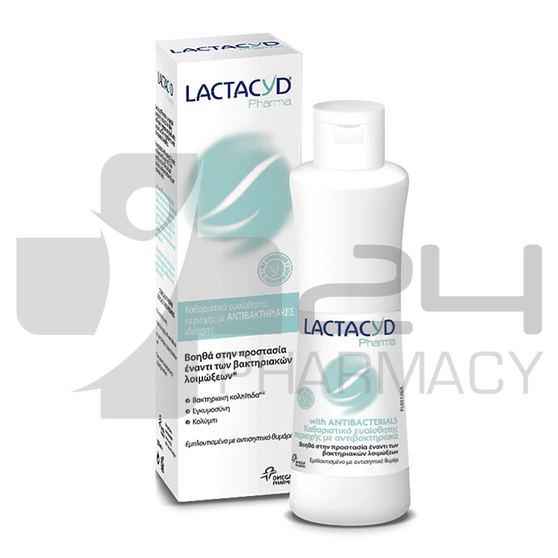 LACTACYD PHARMA ΚΑΘΑΡΙΣΤΙΚΟ ΕΥΑΙΣΘΗΤΗΣ ΠΕΡΙΟΧΗΣ ΜΕ ΑΝΤΙΒΑΚΤΗΡΙΑΚΑ 250ML LACTACYD PHARMA ΚΑΘΑΡΙΣΤΙΚΟ ΕΥΑΙΣΘΗΤΗΣ ΠΕΡΙΟΧΗΣ ΜΕ ΑΝΤΙΒΑΚΤΗΡΙΑΚΑ 250ML