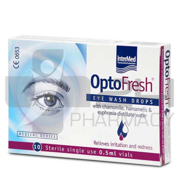 OPTOFRESH ΣΤΑΓΟΝΕΣ ΓΙΑ ΟΦΘΑΛΜΙΚΕΣ ΠΛΥΣΕΙΣ 10 X 0