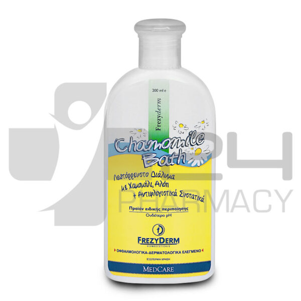FREZYDERM BABY CHAMOMILE BATH ΛΕΠΤΟΡΡΕΥΣΤΟ ΔΙΑΛΥΜΑ ΜΕ ΧΑΜΟΜΗΛΙ 200ML